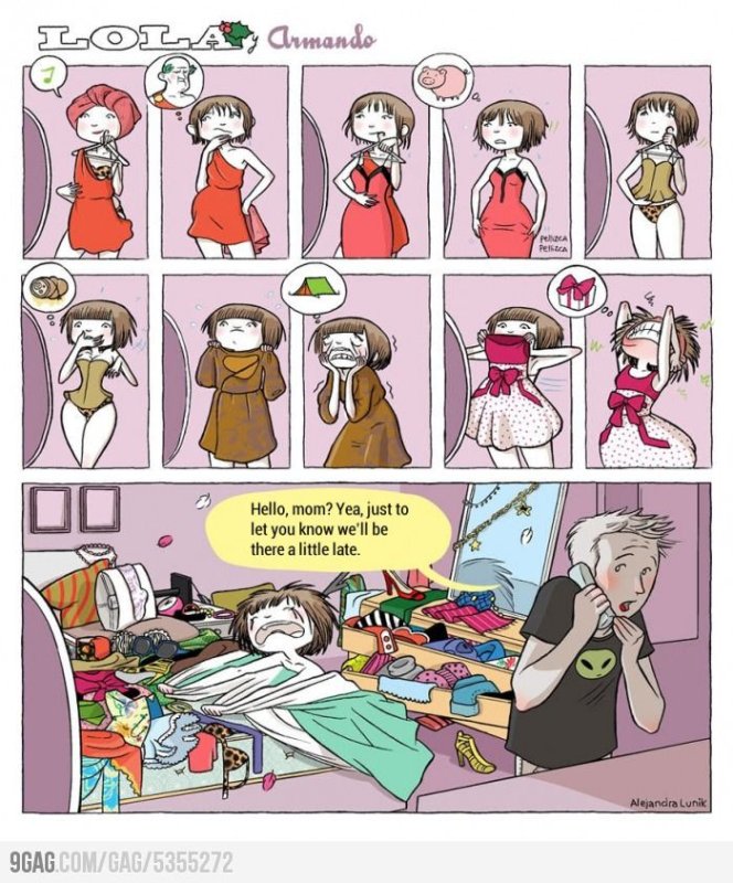 Смешные комиксы про девушек