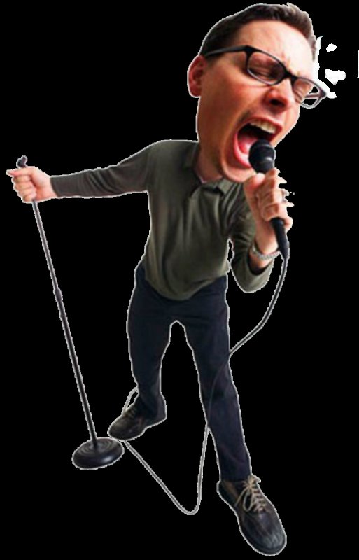 Мужчина поет