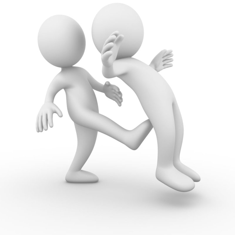 Человечки дерутся