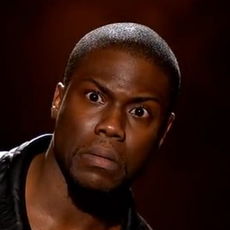 Удивленное лицо негра