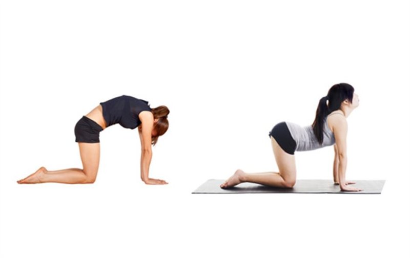 Выгнулась в спине