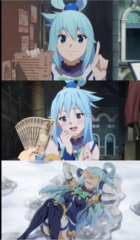 Konosuba Aqua Мем