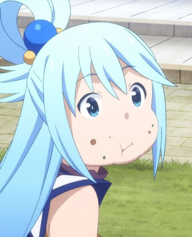 Konosuba Aqua face