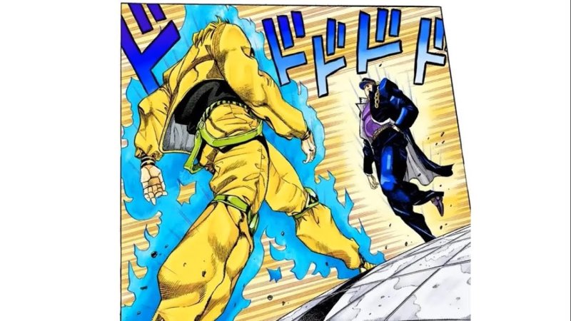 Джоджо дио и Джотаро идут