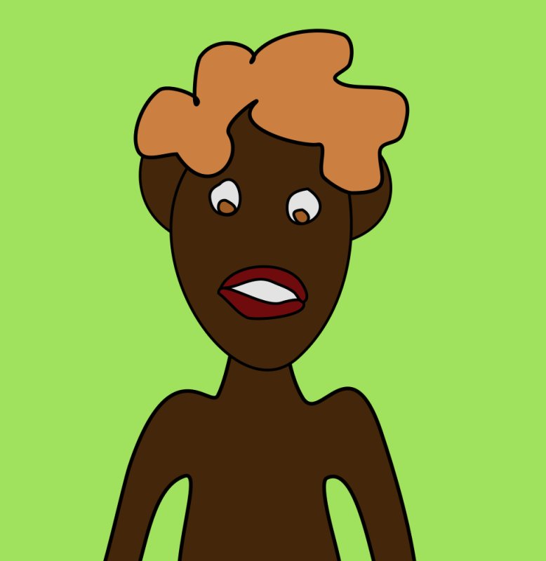 Негр рисунок