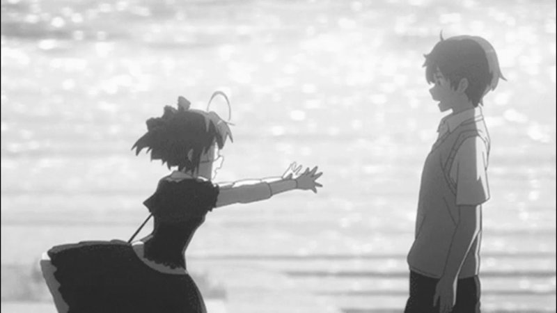 Аниме обнимашки гиф