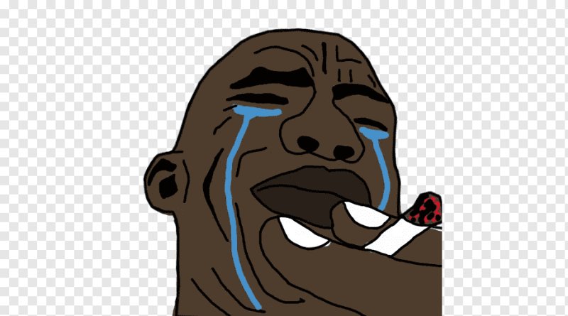 Стикер плачет