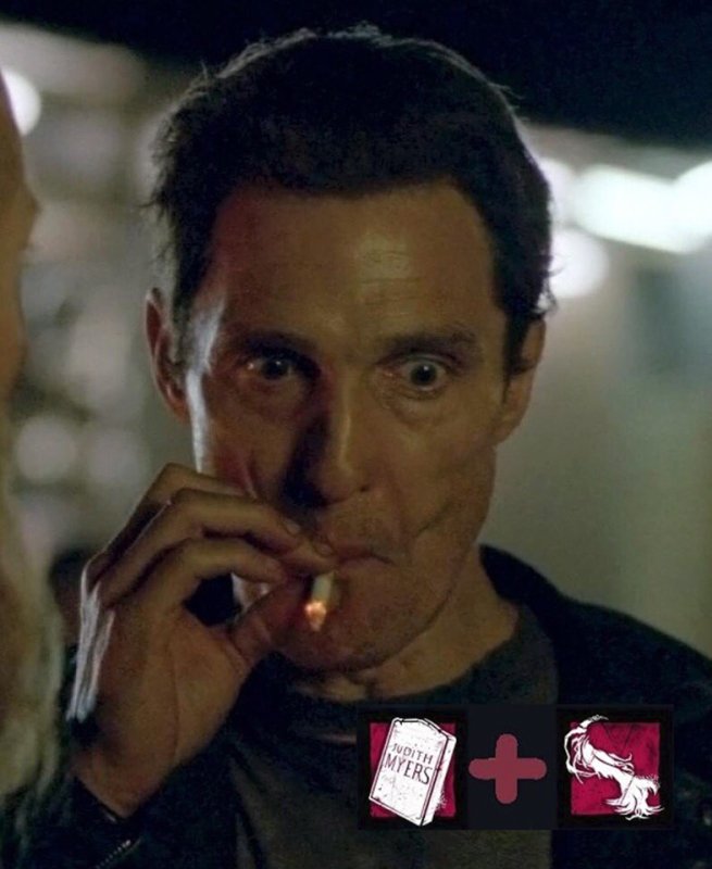 Настоящий детектив Макконахи курит