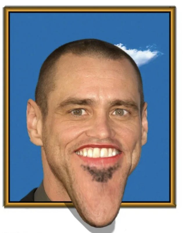 Очень длинный подбородок