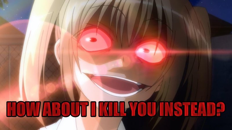 Злое лицо аниме