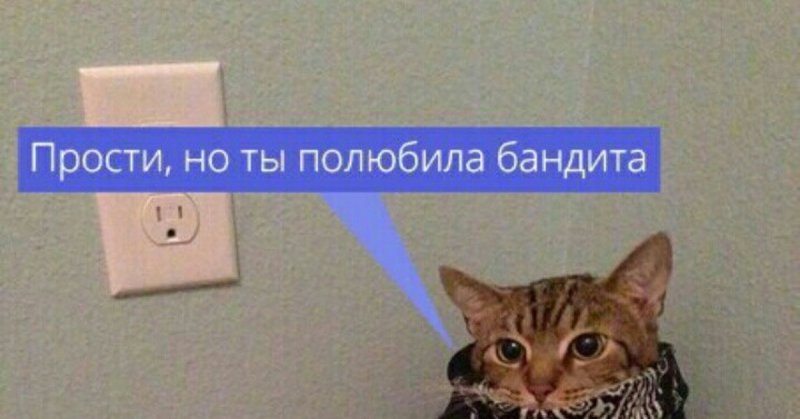 Мама я полюбила бандита кот