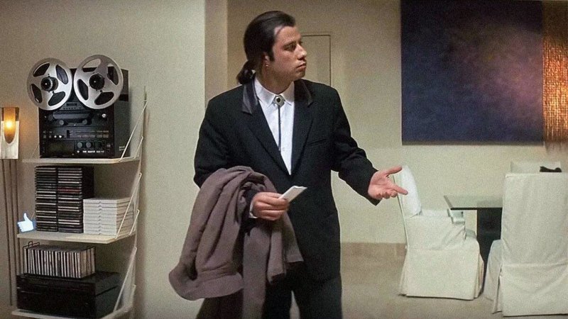 Джон Траволта чтиво Мем