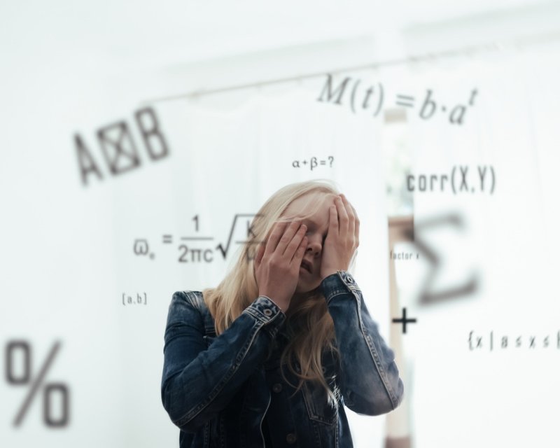 Девушка с формулами Мем